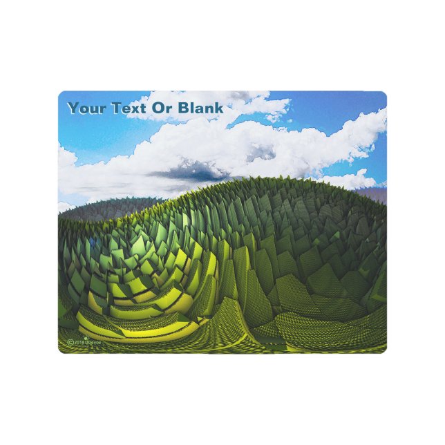 The Green Hills Of Earth Metal Print (Front)