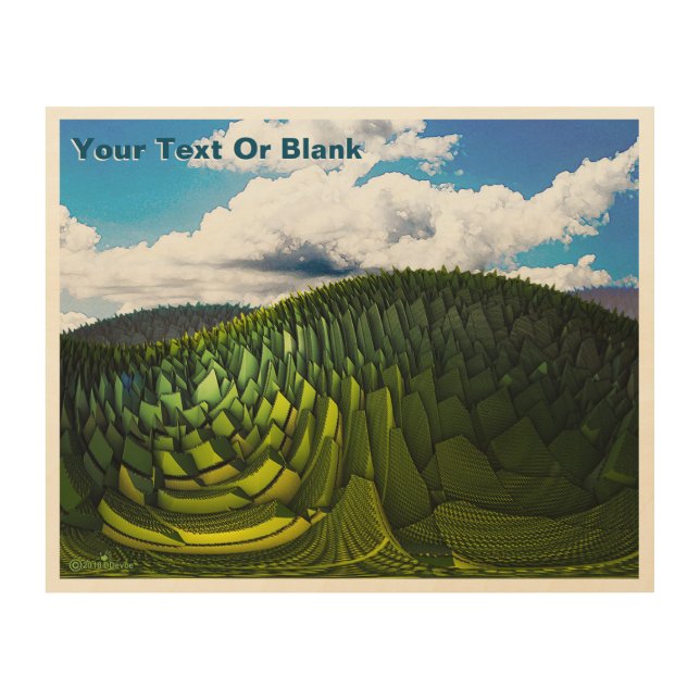 The Green Hills Of Earth Wood Wall Art (Front)