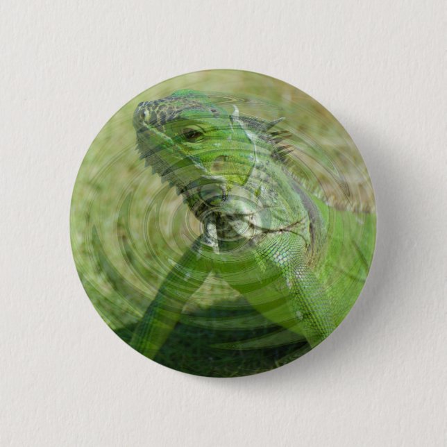 The Green Iguana Button (Front)
