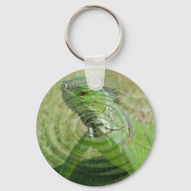 The Green Iguana Keychain (Front)