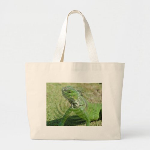 The Green Iguana Large Tote Bag
