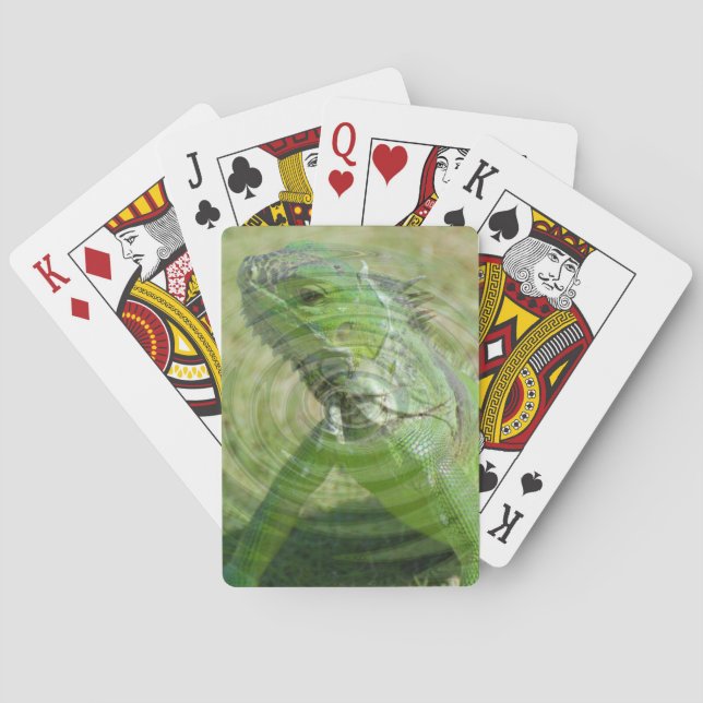 The Green Iguana Poker Cards (Back)