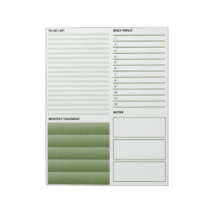 The Green Incredalist To-Do List Notepad