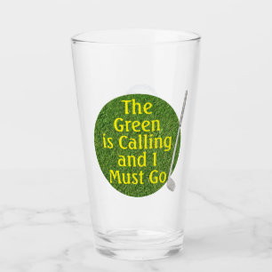 The Green Is Calling Glass Tumbler