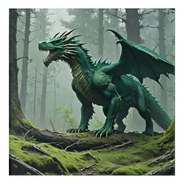 The Green King  Acrylic Print (Front)