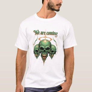The Green King Skull with a Jeweled Crown T-Shirt
