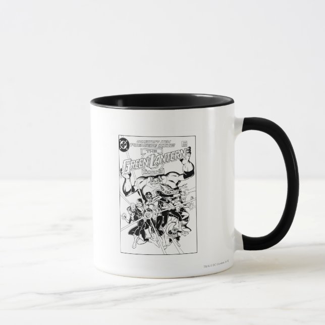 The Green Lantern Corps, Black and White Mug (Right)