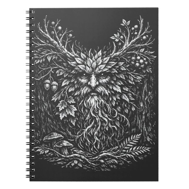 The Green Man by BurnsInHell Notebook (Front)