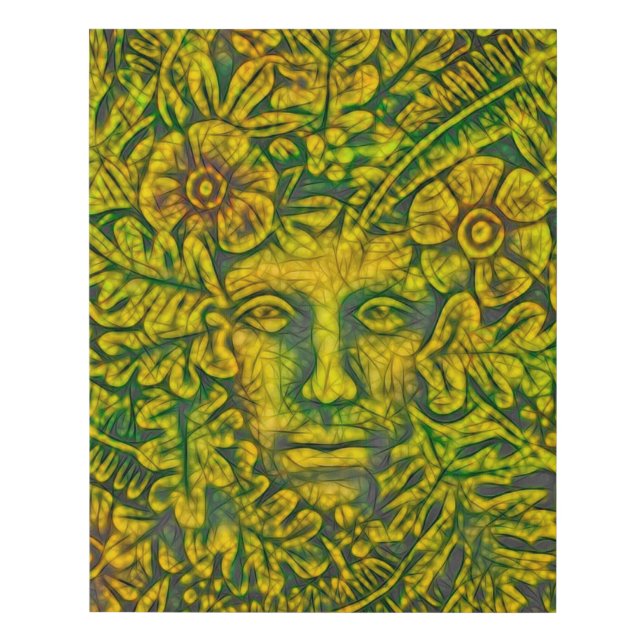 The Green Man Faux Canvas Print (Front)
