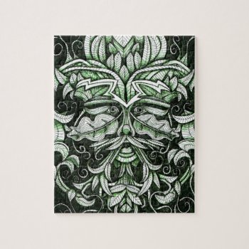 The Green Man Jigsaw Puzzle by Amitees at Zazzle