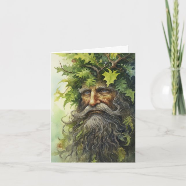 The Green Man Of The Forest Card (Front)