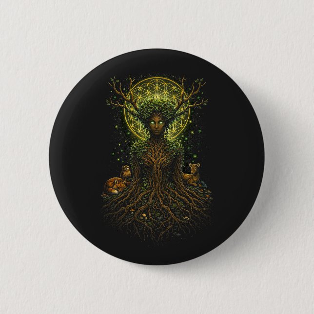 The Green Mother Button (Front)
