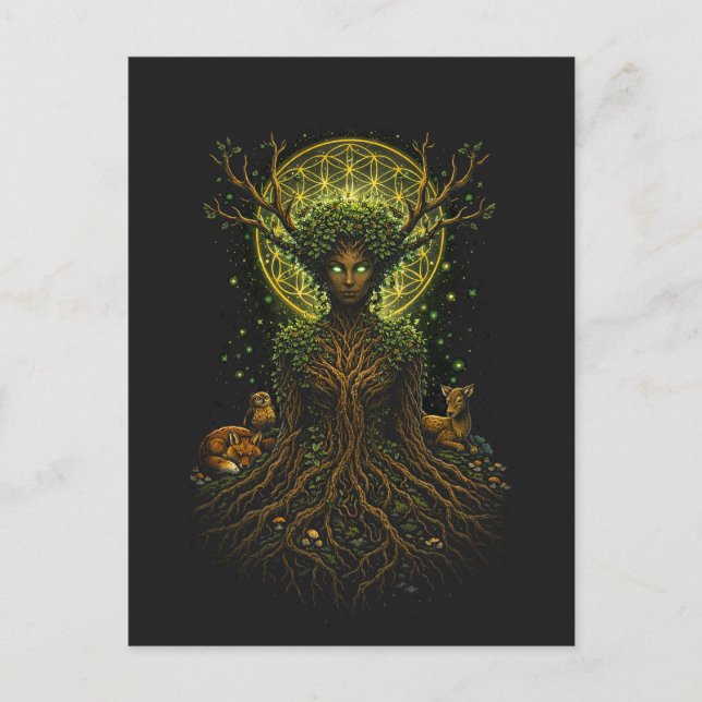 The Green Mother Postcard (Front)