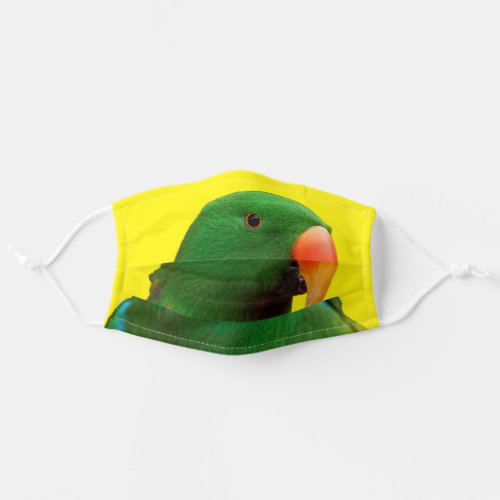 The Green Orator Eclectus Parrot Bird Adult Cloth Face Mask