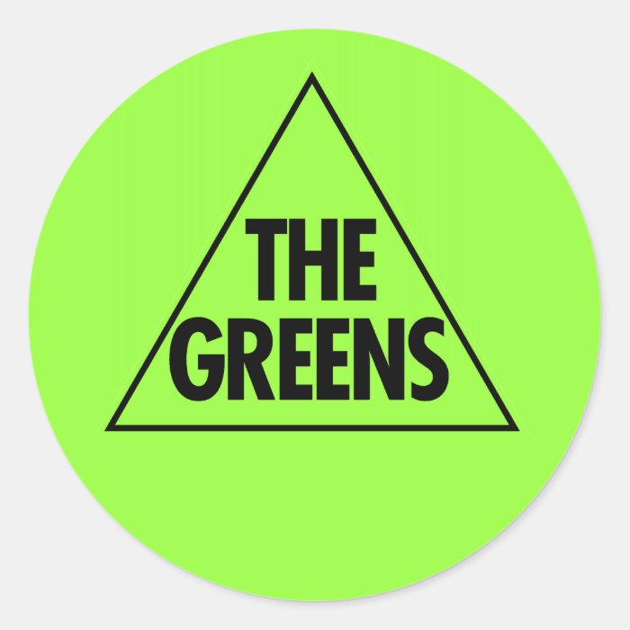 The Green Party Australia 2013 Round Stickers