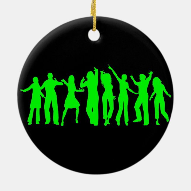 The Green Party Ceramic Ornament (Back)