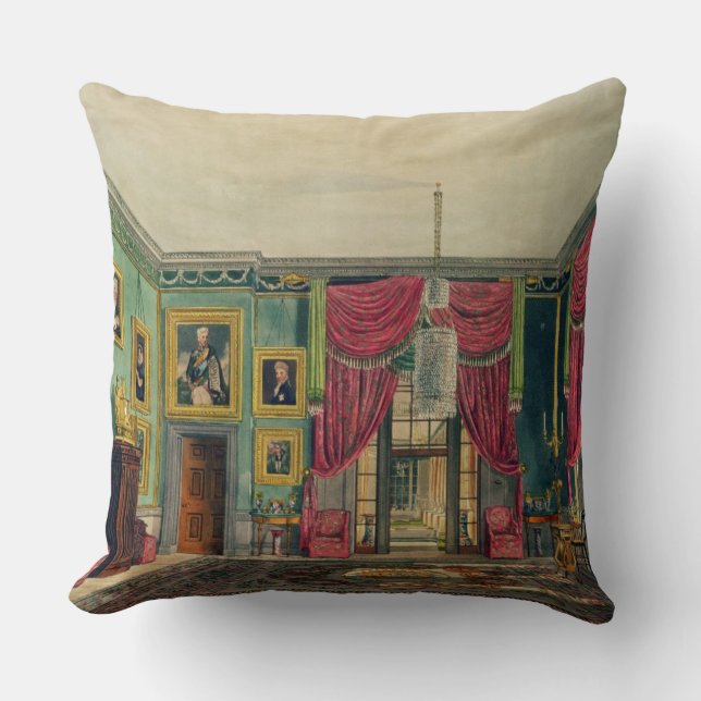 The Green Pavilion, Frogmore House, from 'The Hist Throw Pillow (Front)