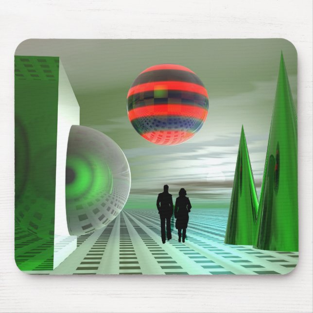 The green planet mouse pad (Front)