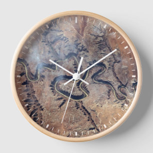 The Green River And Its Tributary Canyons In Utah Clock