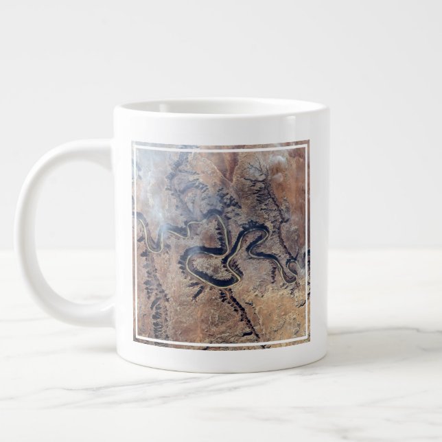 The Green River And Its Tributary Canyons In Utah Giant Coffee Mug (Left)