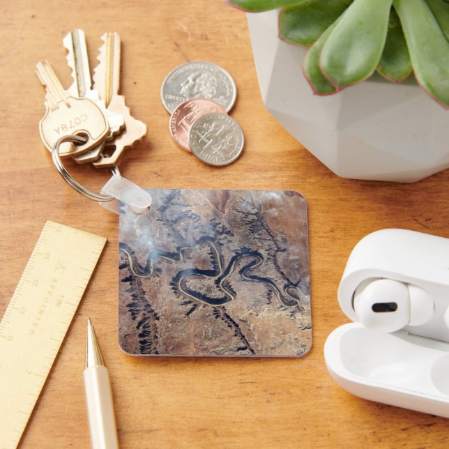 The Green River And Its Tributary Canyons In Utah Keychain (Desk)