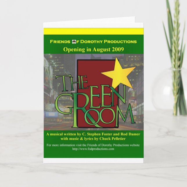 The Green Room greeting card (Front)