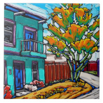 The "Green Streetcorner, Tucson Barrio" Tile The "Green Streetcorner, Tucson Barrio" Tile