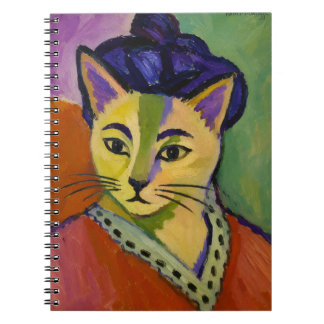 The Green Stripe Cat – Fauvist Matisse-Inspired Notebook