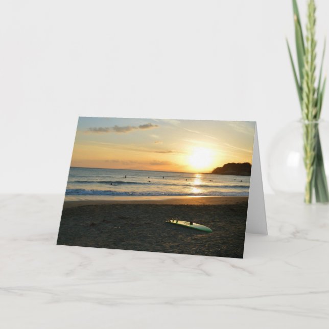 The Green Surfboard Card (Front)