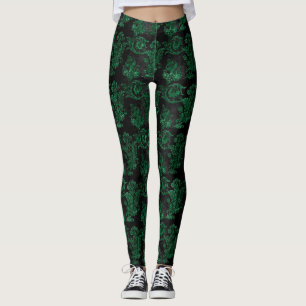 The Green Velvet Series Design 10 Leggings
