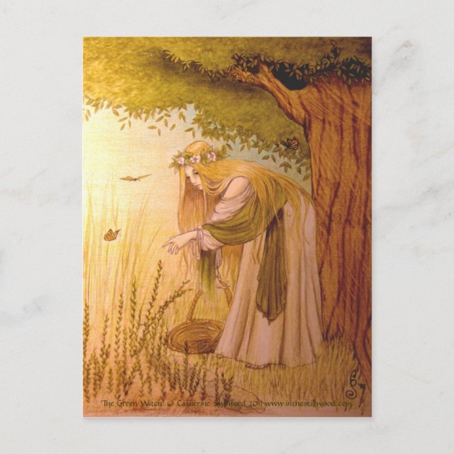 'The Green WItch' collectible postcard (Front)