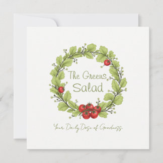 The Greens Salad Invitation