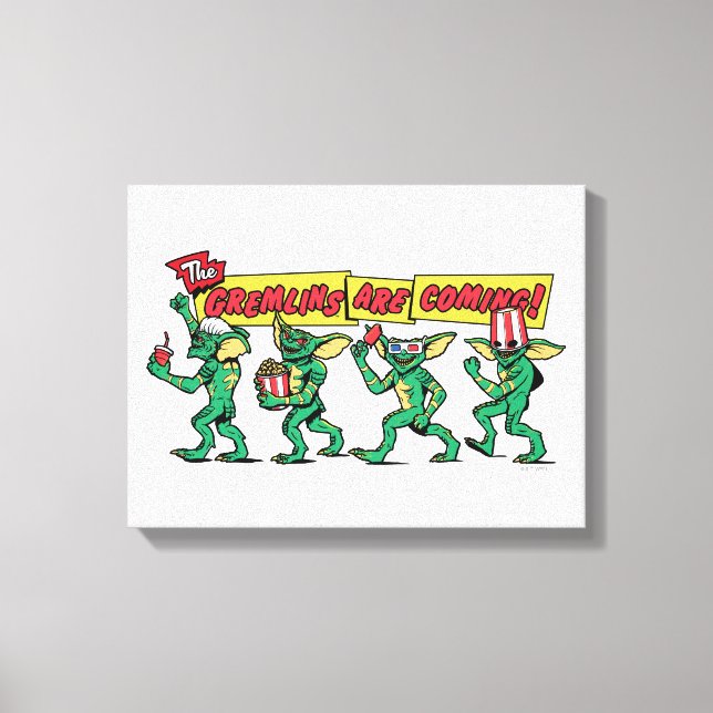 The Gremlins™ Are Coming Canvas Print (Front)