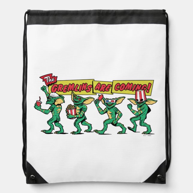 The Gremlins™ Are Coming Drawstring Bag (Front)
