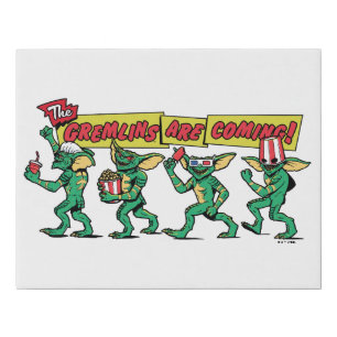The Gremlins™ Are Coming Faux Canvas Print