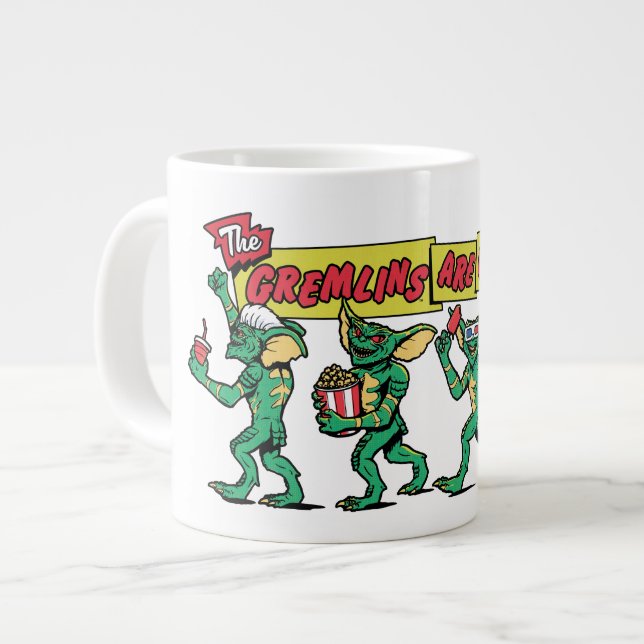 The Gremlins™ Are Coming Giant Coffee Mug (Front Left)
