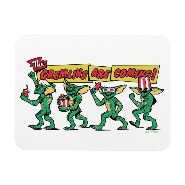 The Gremlins™ Are Coming Magnet (Horizontal)