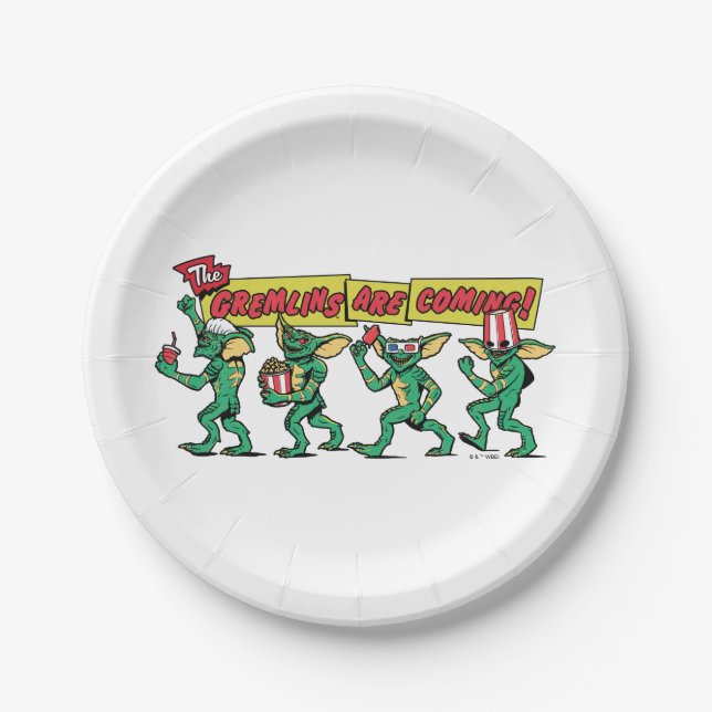 The Gremlins™ Are Coming Paper Plates (Front)