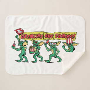 The Gremlins™ Are Coming Sherpa Blanket