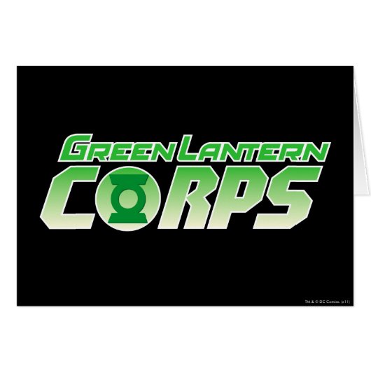 The Gren Lantern Corps Logo 2 Cards (Front Horizontal)