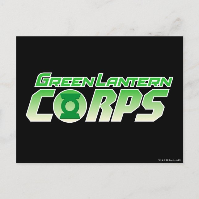 The Gren Lantern Corps Logo 2 Postcard (Front)
