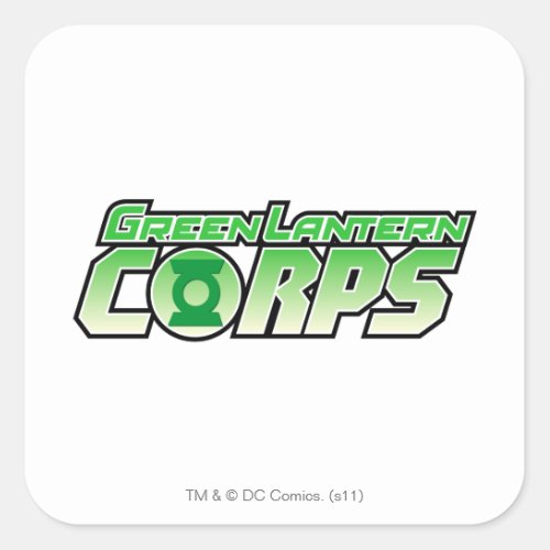 The Gren Lantern Corps Logo 2 Square Sticker