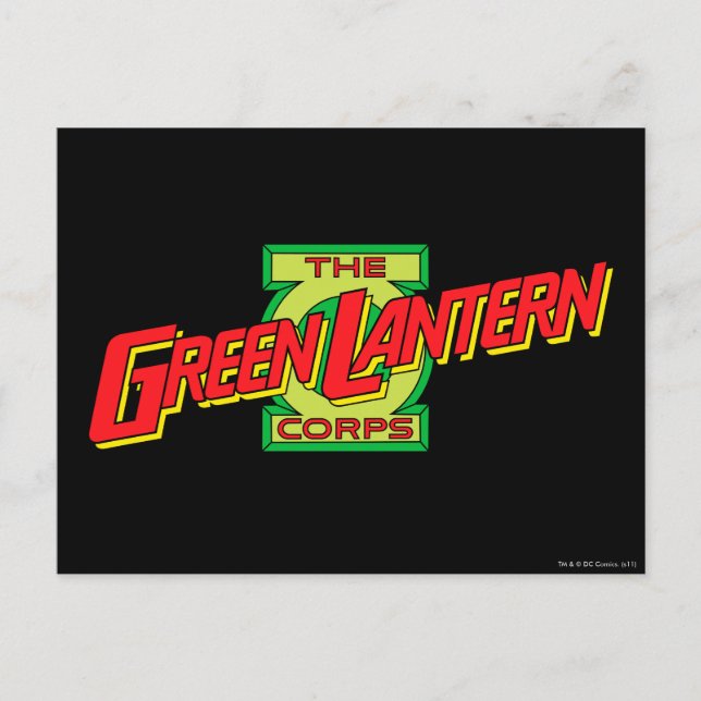The Gren Lantern Corps Logo Postcard (Front)