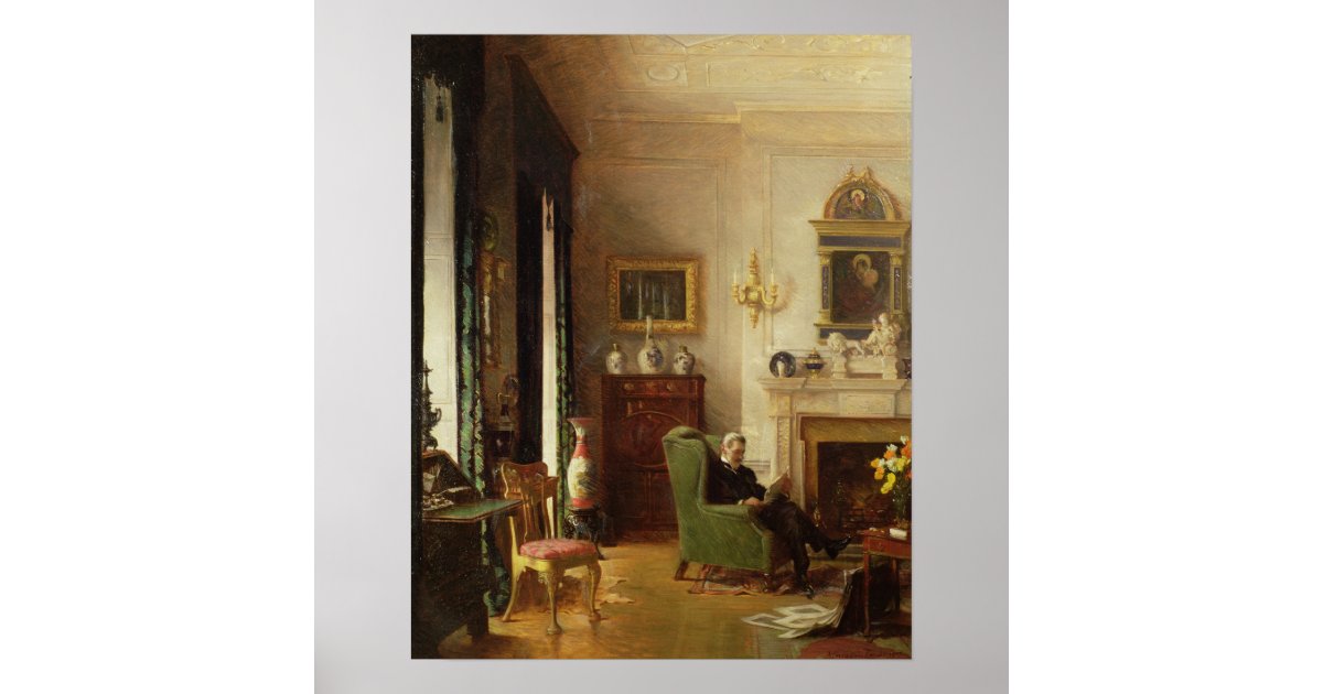 The Grey Drawing Room Poster | Zazzle