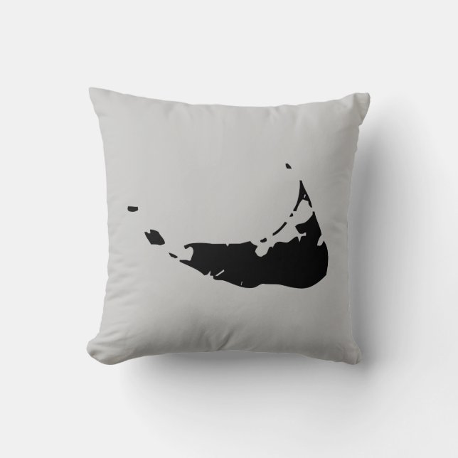 The Grey Lady Throw Pillow (Front)