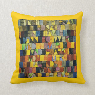 The Grey of the Night Suddenly Appears - Paul Klee Throw Pillow