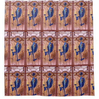 The Greyhound In the Glass Shower Curtain