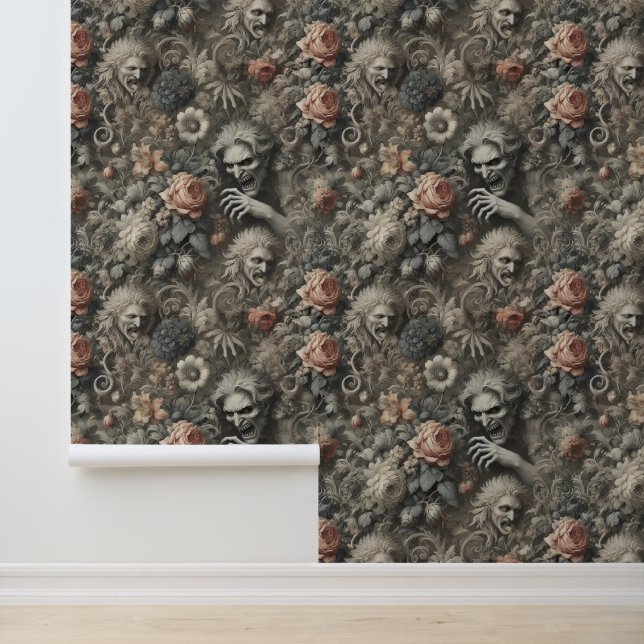 The Greys – Gothic Victorian Design Wallpaper (Application)