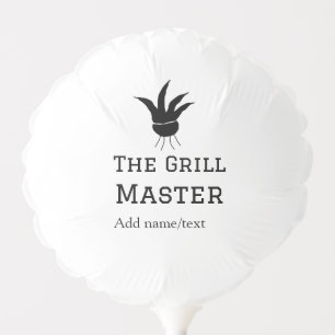 The grill master add name text cooking best barequ balloon