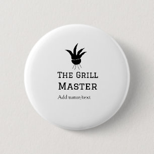 The grill master add name text cooking best barequ button